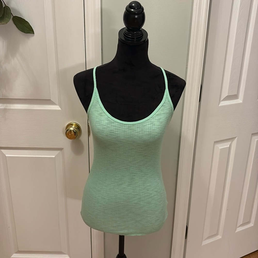 NWOT Mint Green Michael Stars Spaghetti Strap Tank- One Size